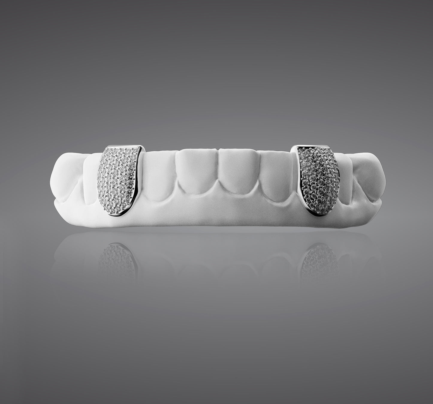 2 TRUE VVS MOISSANITE HONEYCOMB SETTING GRILLZ SET