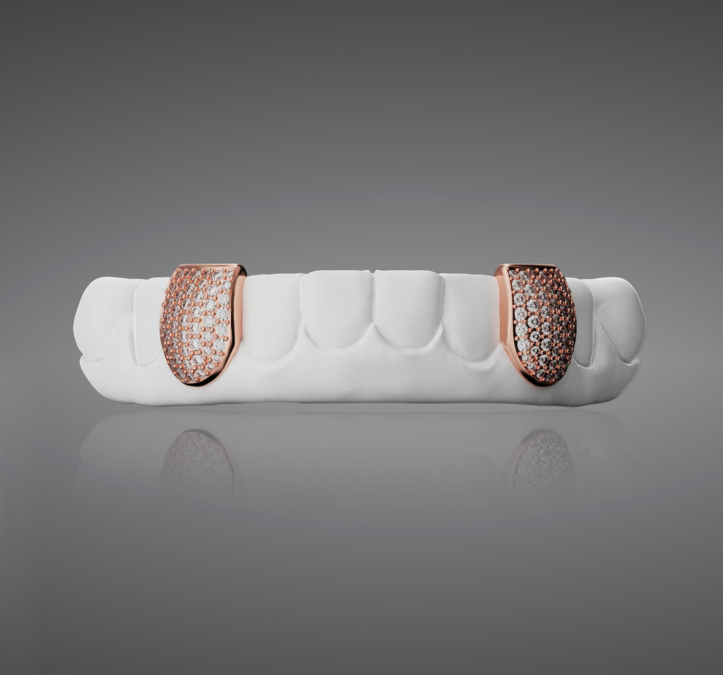 2 TRUE VVS MOISSANITE HONEYCOMB SETTING GRILLZ SET