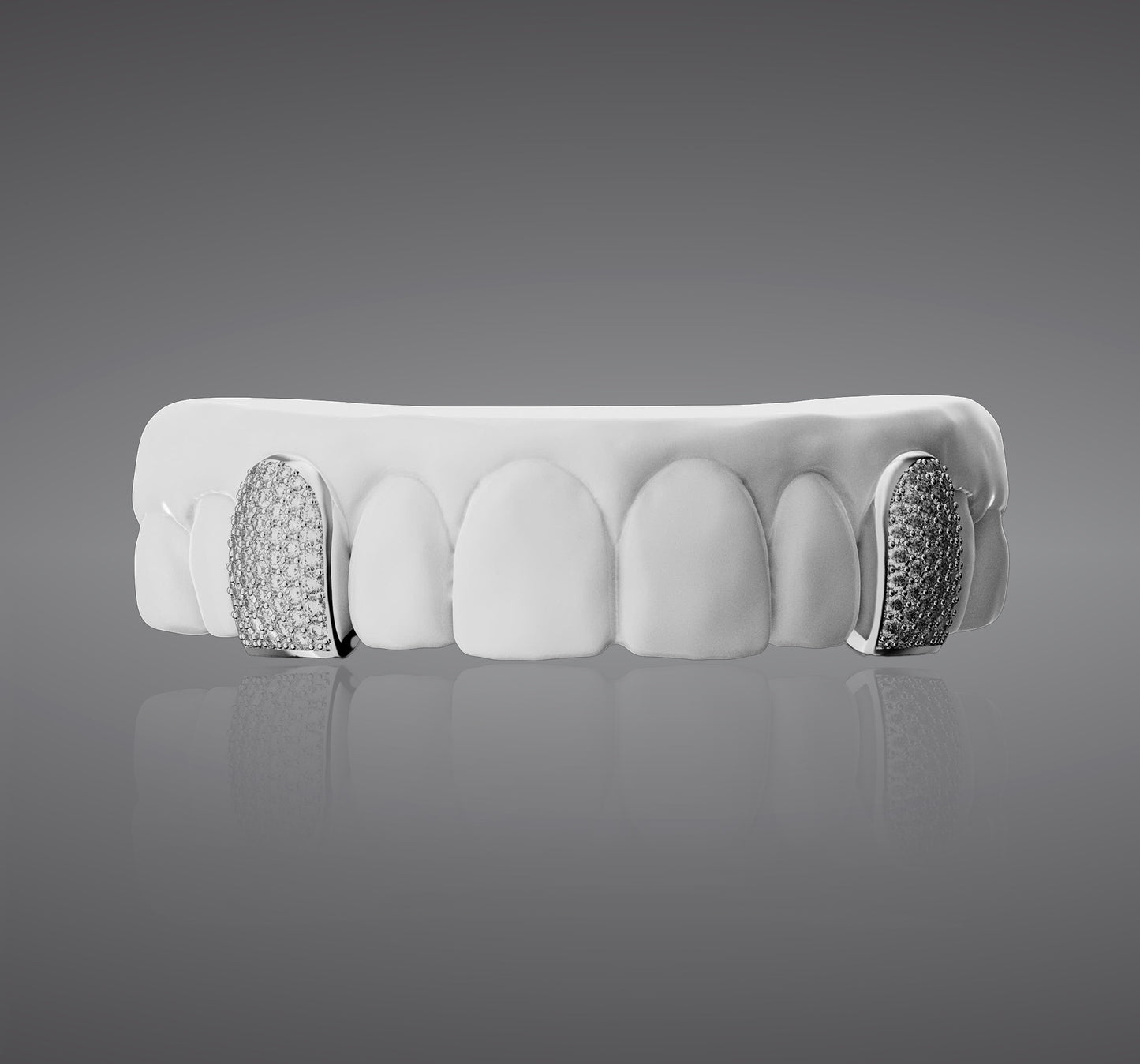 2 TRUE VVS MOISSANITE HONEYCOMB SETTING GRILLZ SET