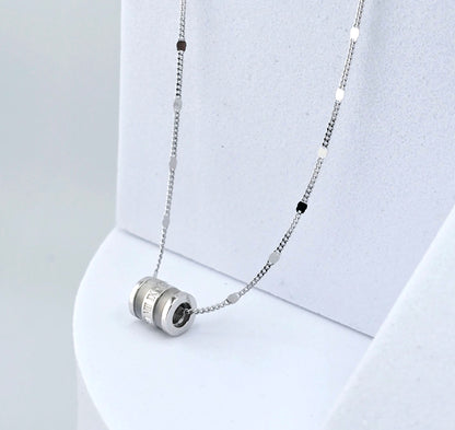 SILVER NECKLACE PENDANT RINGS